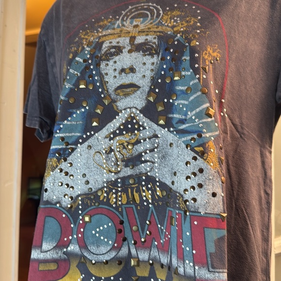 ✨Bowie for Lucky Brand Studded Graphic Boyfriend Tee✨ - Picture 2 of 4